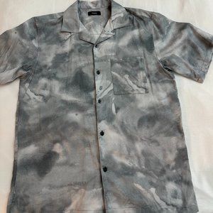 Theory Men's Noll Cloud Short Sleeve Button Down Shirt